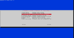 Raspberry Pi config 1